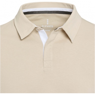 Logo trade promotional gifts image of: Clyde unisex organic rugby polo sweatshirt