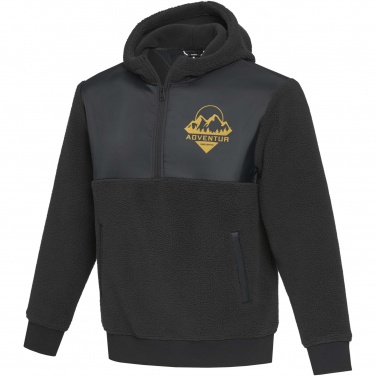 Logo trade promotional merchandise image of: Evans unisex recycled sherpa fleece