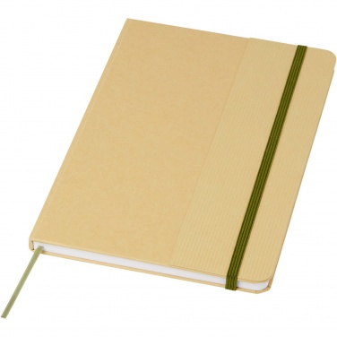 Logotrade promotional gift image of: Nelida A5 recycled cardboard hard cover notebook