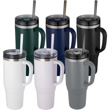 Logotrade promotional gift picture of: Melbourne 1200 ml RCS certified insulated tumbler with straw