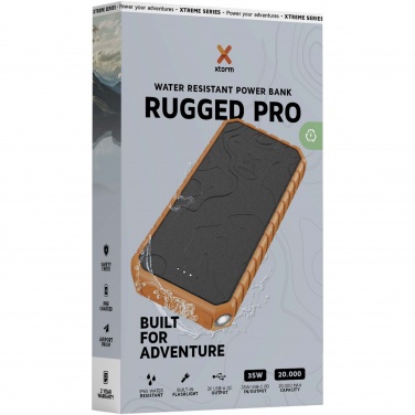 Logotrade promotional gift image of: Xtorm XR202 Xtreme 20.000 mAh 35W QC3.0 waterproof rugged power bank with torch