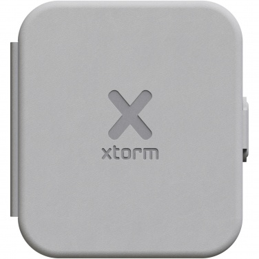 Logo trade promotional item photo of: Xtorm XWF21 15W foldable 2-in-1 wireless travel charger