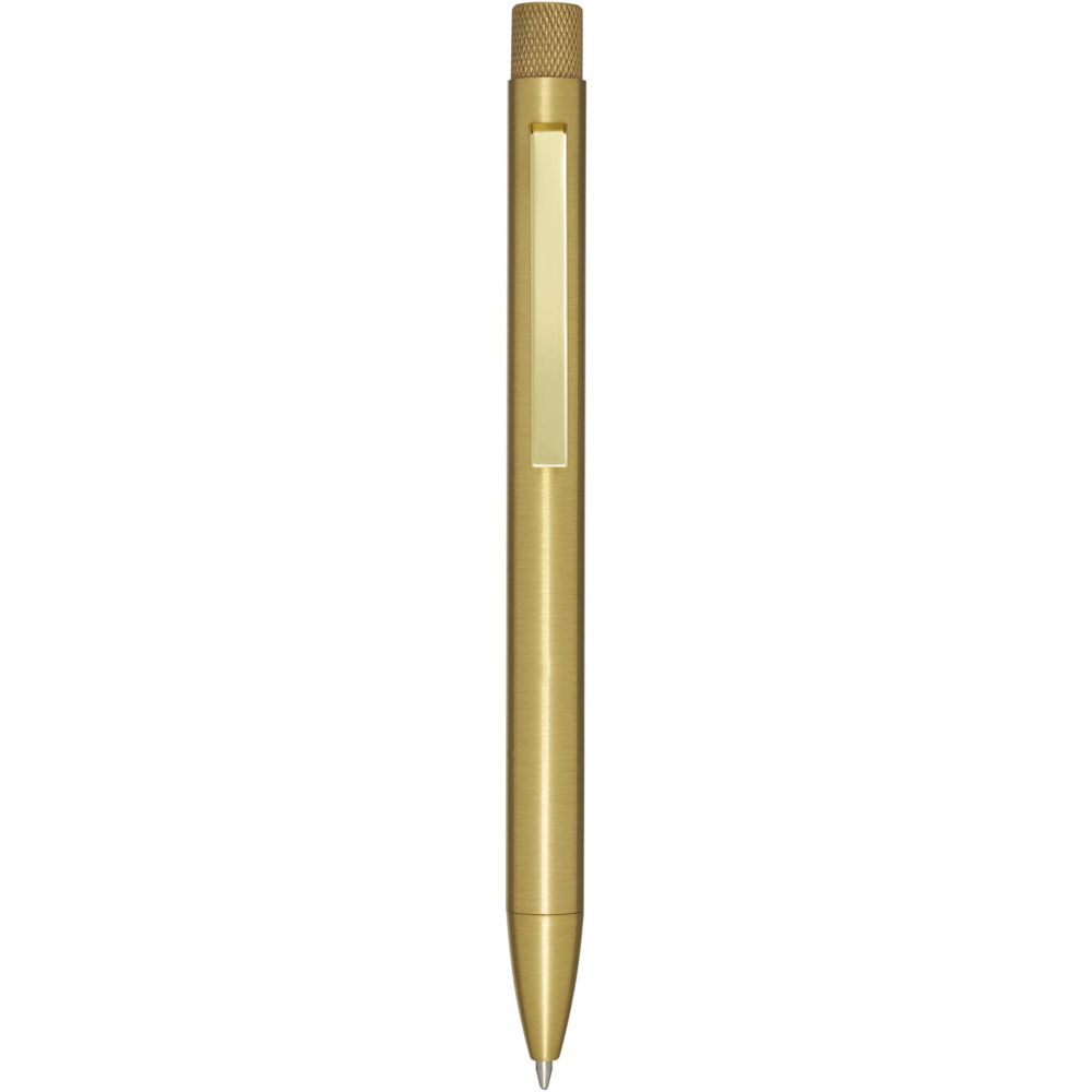 Logotrade promotional merchandise picture of: Beatriz recycled brass ballpoint pen