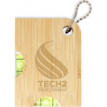 Logo trade promotional giveaways image of: Levo bamboo bottle opener with level 