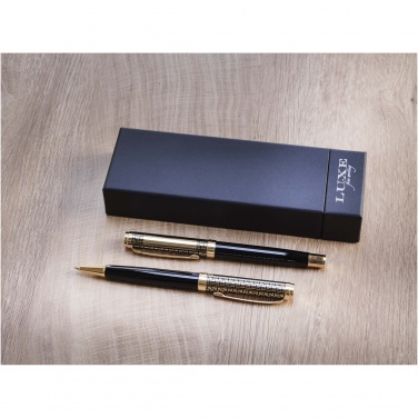 Logo trade promotional giveaways picture of: Legato ballpoint and rollerball pen set