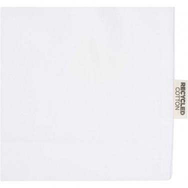 Logo trade promotional giveaways picture of: Madras 140 g/m² GRS recycled cotton gusset tote bag