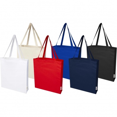 Logotrade advertising product image of: Madras 140 g/m² GRS recycled cotton gusset tote bag
