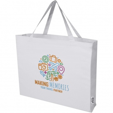 Logo trade business gift photo of: Odessa 220 g/m² GRS recycled cotton large tote bag