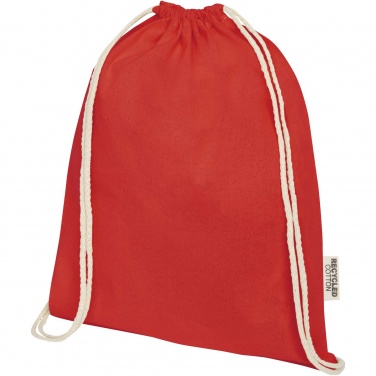 Logotrade promotional merchandise image of: Oregon 140 g/m² GRS recycled cotton drawstring bag