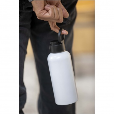 Logo trade promotional item photo of: Trinity 600 ml RCS certified recycled aluminium water bottle with RPET lid