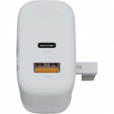 Logotrade corporate gift picture of: Xtorm XEC067G GaN² Ultra 67W wall charger - UK plug