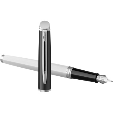 Logo trade promotional giveaway photo of: Hemisphere colour blocking fountain pen with palladium trim