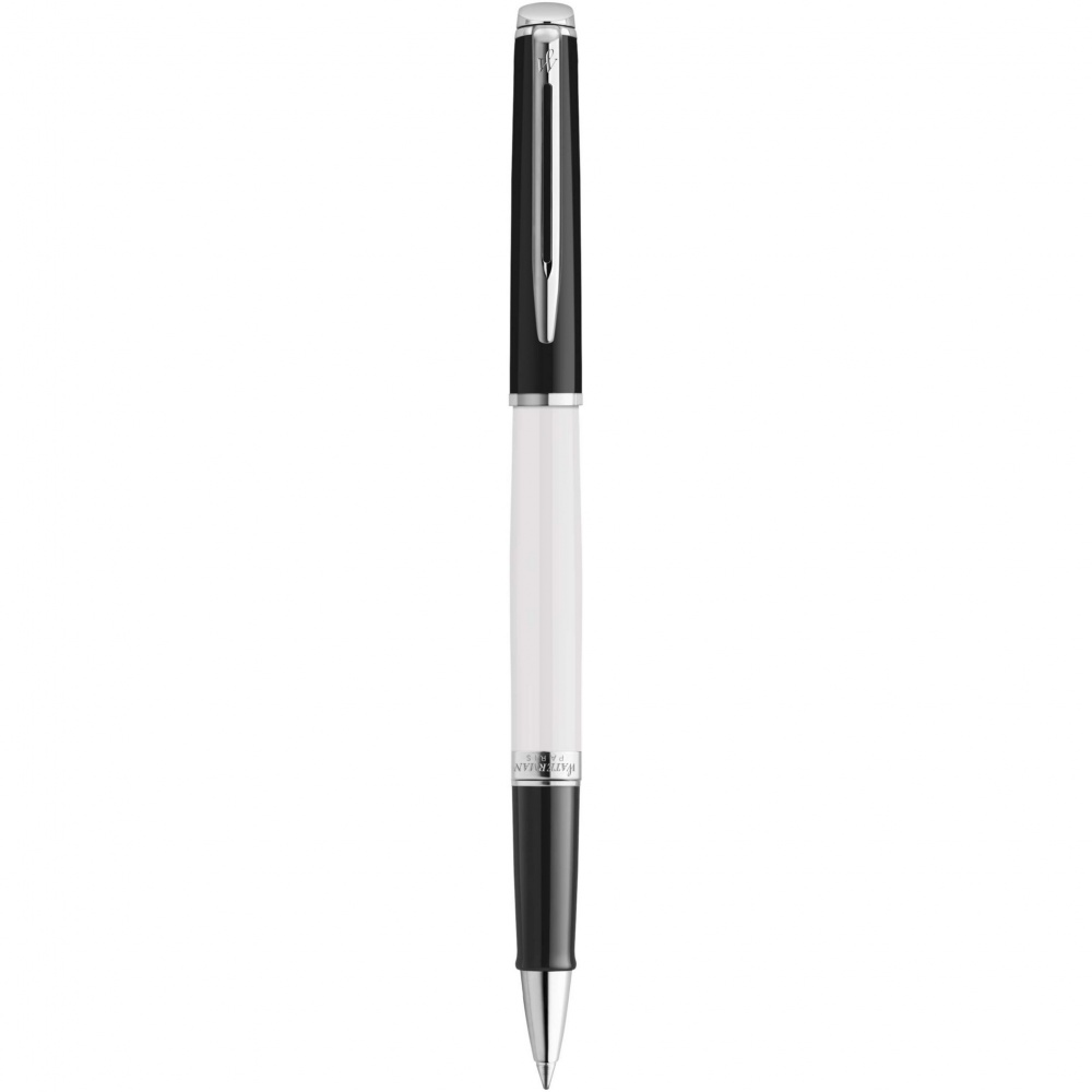 Logo trade promotional merchandise image of: Hemisphere colour blocking rollerball pen with palladium trim