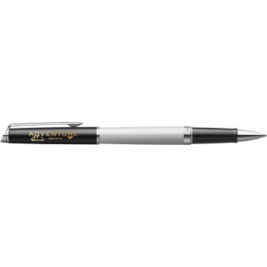 Logo trade business gifts image of: Hemisphere colour blocking rollerball pen with palladium trim