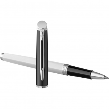Logotrade corporate gift image of: Hemisphere colour blocking rollerball pen with palladium trim