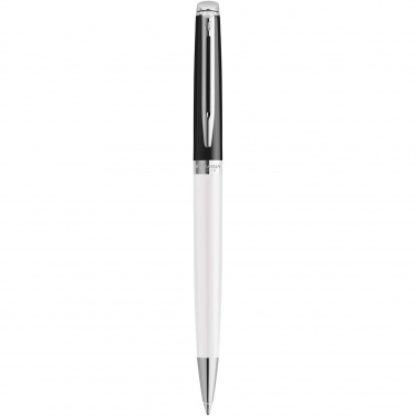 Logo trade promotional products picture of: Hemisphere colour blocking ballpoint pen with palladium trim