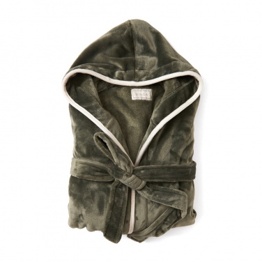 Logo trade business gift photo of: VINGA Louis luxury plush RPET robe size L-XL