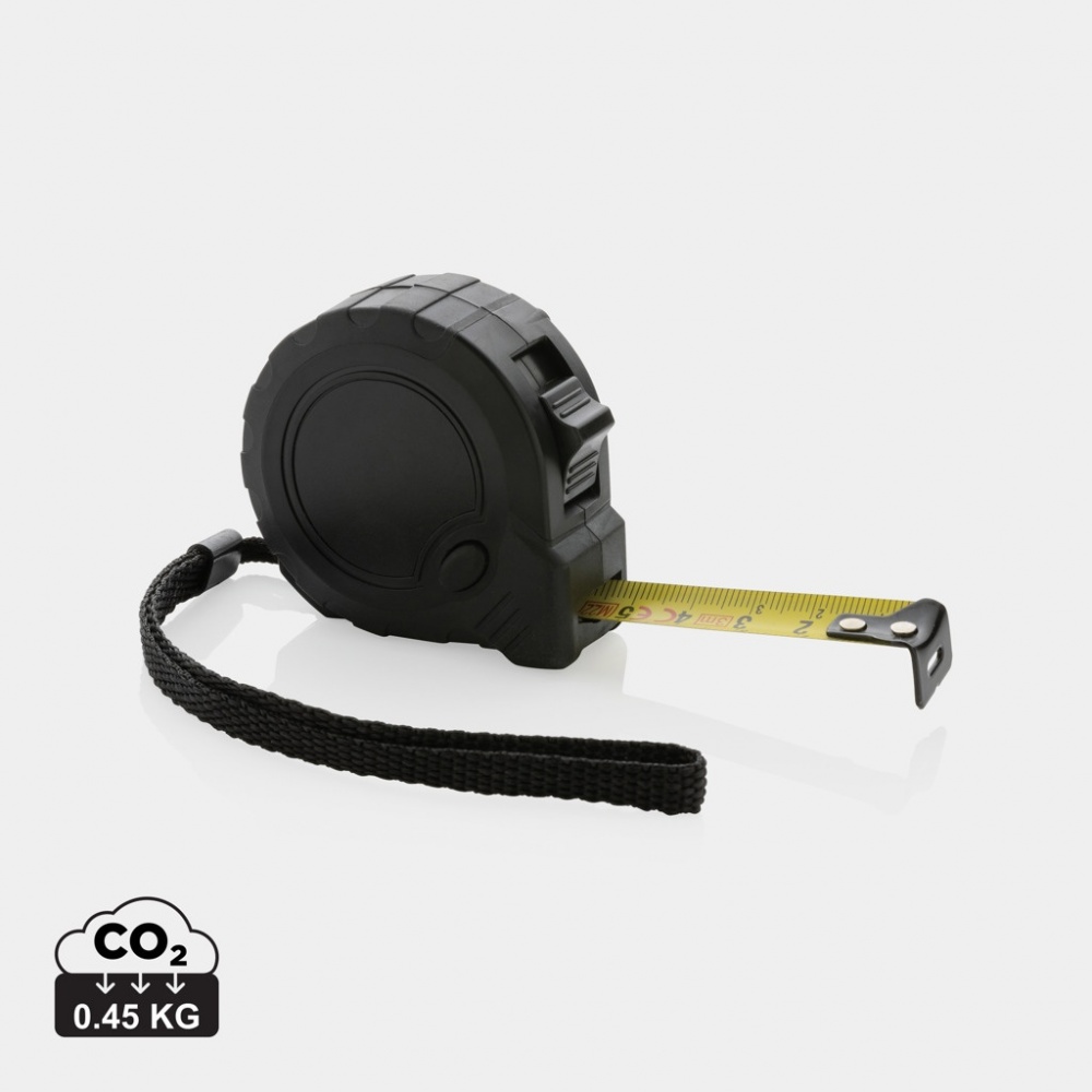 Logotrade promotional gift picture of: RCS recycled plastic 3M/16 mm tape with stop button