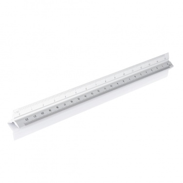 Logo trade promotional gifts picture of: Aluminium triangle rule - 30cm