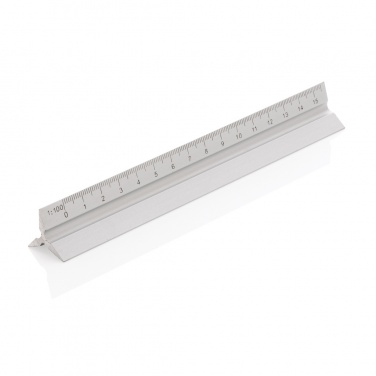 Logo trade promotional items image of: 15cm. Aluminum triangular ruler