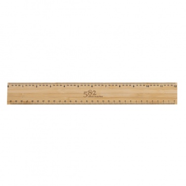 Logo trade promotional product photo of: Timberson extra thick 30cm double sided bamboo ruler