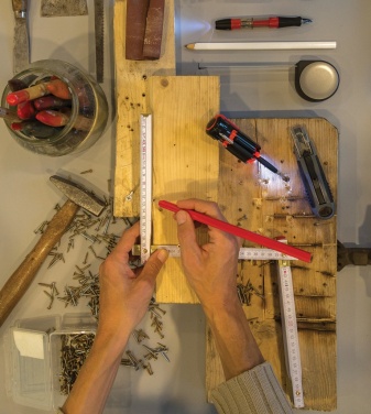 Logo trade corporate gifts picture of: 25cm wooden carpenter pencil