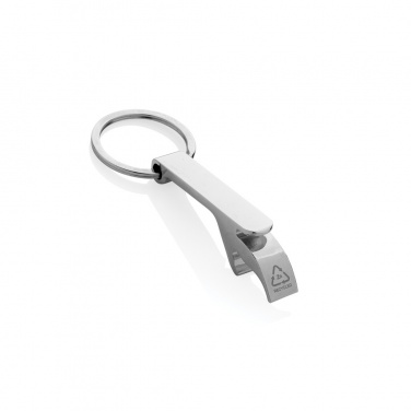Logotrade promotional giveaway picture of: RCS recycled zinc alloy bottle opener keychain