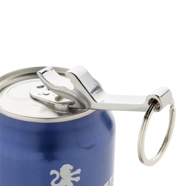 Logo trade promotional merchandise picture of: RCS recycled zinc alloy bottle opener keychain