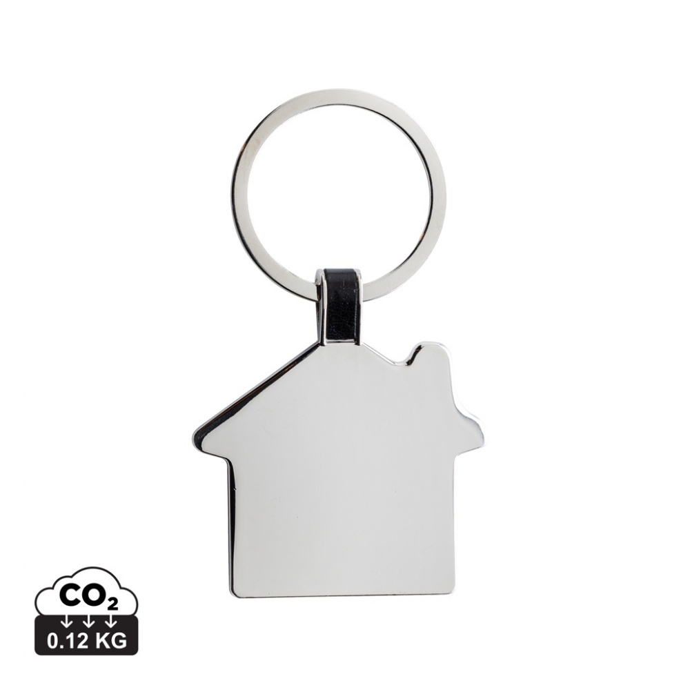 Logo trade promotional items picture of: RCS recycled zinc alloy house keyring