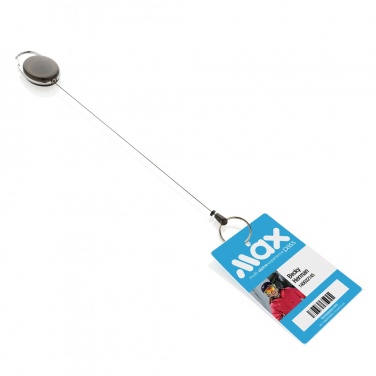 Logo trade promotional item photo of: RCS recycled ABS roller clip keychain