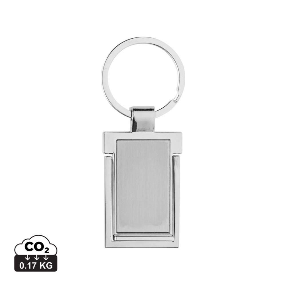 Logotrade promotional product image of: RSC recycled zinc alloy phone stand keychain