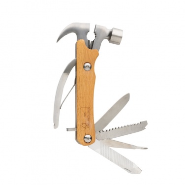 Logo trade promotional giveaways picture of: Wooden multi-tool hammer