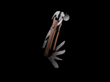 Logo trade business gifts image of: Wooden multi-tool hammer
