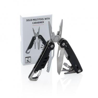 Logotrade promotional products photo of: Solid multitool with carabiner