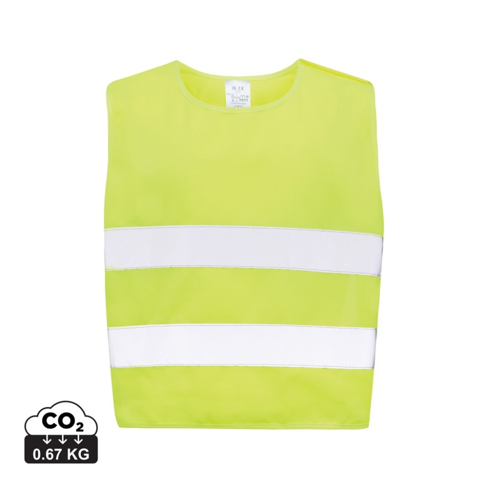 Logotrade promotional gift picture of: GRS recycled PET high-visibility safety vest 3-6 years