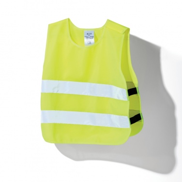 Logo trade promotional products image of: GRS recycled PET high-visibility safety vest 3-6 years