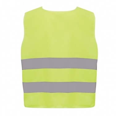 Logo trade advertising product photo of: GRS recycled PET high-visibility safety vest 7-12 years
