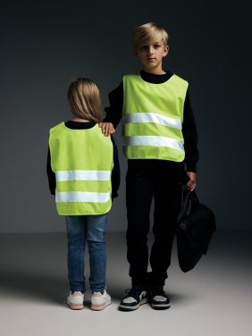 Logotrade promotional merchandise image of: GRS recycled PET high-visibility safety vest 7-12 years