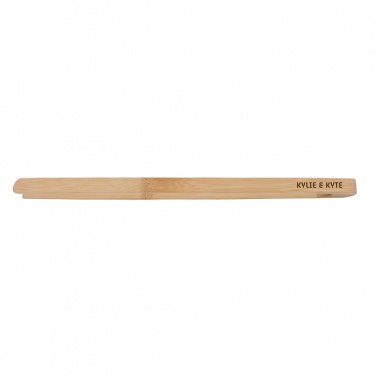 Logo trade promotional products image of: Ukiyo bamboo serving tongs