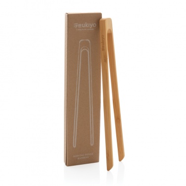 Logotrade promotional item picture of: Ukiyo bamboo serving tongs