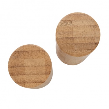 Logo trade advertising products image of: Ukiyo bamboo salt and pepper mill set