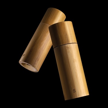 Logo trade promotional product photo of: Ukiyo bamboo salt and pepper mill set