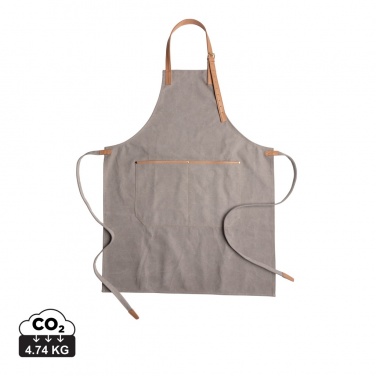 Logo trade business gifts image of: Deluxe canvas chef apron
