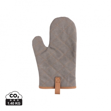 Logo trade promotional products image of: Deluxe canvas oven mitt