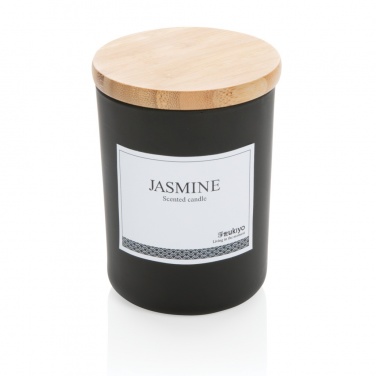 Logo trade promotional gifts picture of: Ukiyo deluxe scented candle with bamboo lid