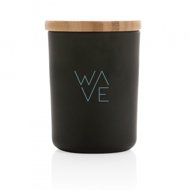 Logotrade promotional item picture of: Ukiyo deluxe scented candle with bamboo lid