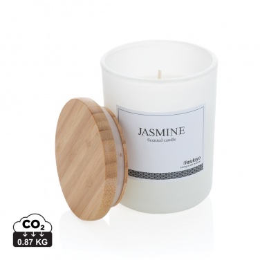 Logotrade advertising product picture of: Ukiyo deluxe scented candle with bamboo lid