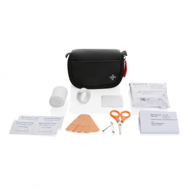 Logotrade promotional gifts photo of: RCS recycled nubuck PU pouch first aid set mailable