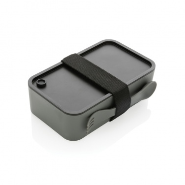 Logotrade promotional merchandise picture of: GRS recycled PP lunch box with spork