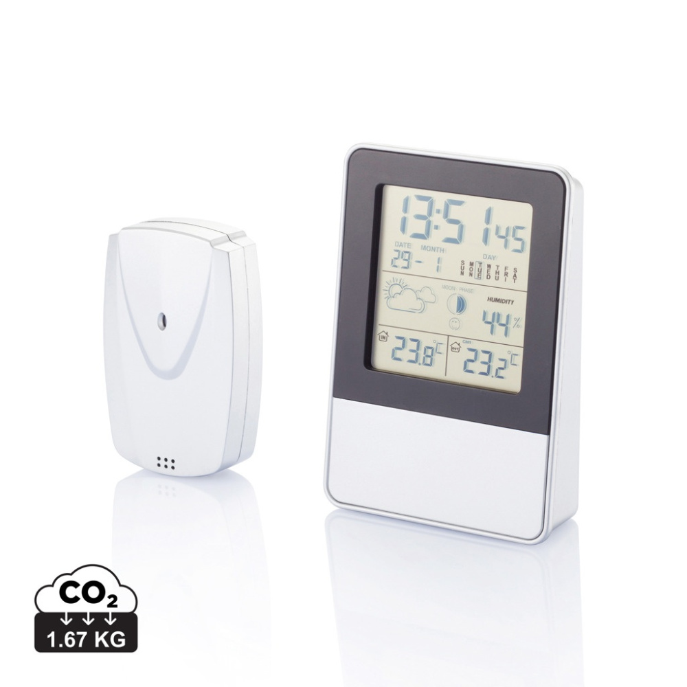 Logo trade promotional products picture of: Indoor/outdoor weather station